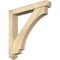 Ekena Millwork Imperial Arts and Crafts Rough Sawn Bracket w/ Offset Brace, Douglas Fir, 6"W x 38"D x 38"H BKT0604X38X38IMP03RDF - alternate 1